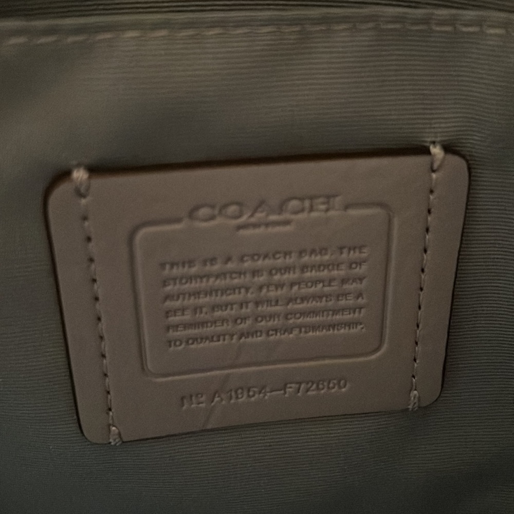 Coach Leather Tote Powder Blue - Picture 5 of 6